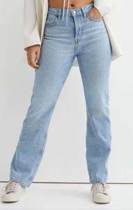 H&M High Waist Straight Leg Jean